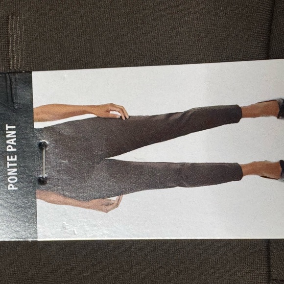 Express Dark Brown Ankle Ponte pant - Picture 2 of 6